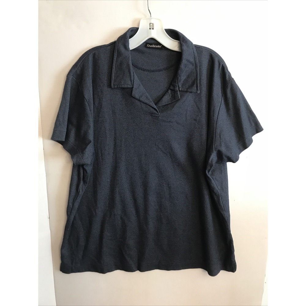 Dunbrooke XXL‎ navy short sleeve womens polo shirt Top